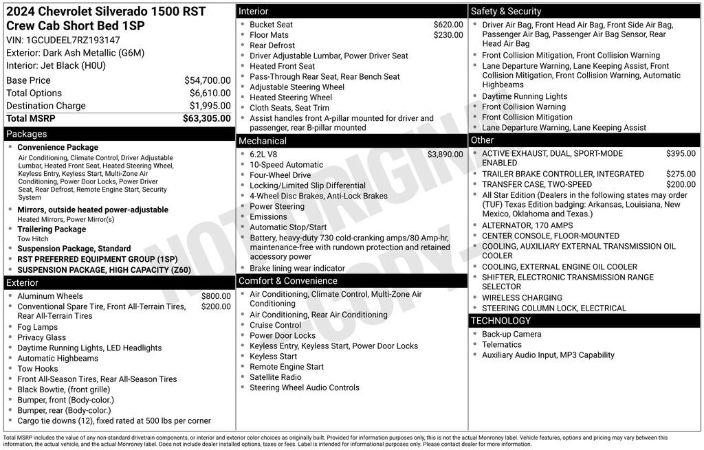 Used 2024 Chevrolet Silverado 1500 RST AWD/4WD image 9