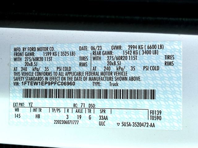 Used 2023 Ford F150 Lariat w/ Equipment Group 502A High image 32