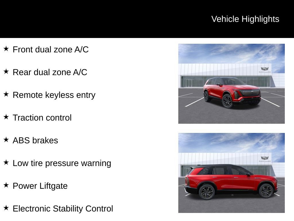 New 2026 Cadillac Vistiq Sport w/ LPO, Floor Liner Package image 10
