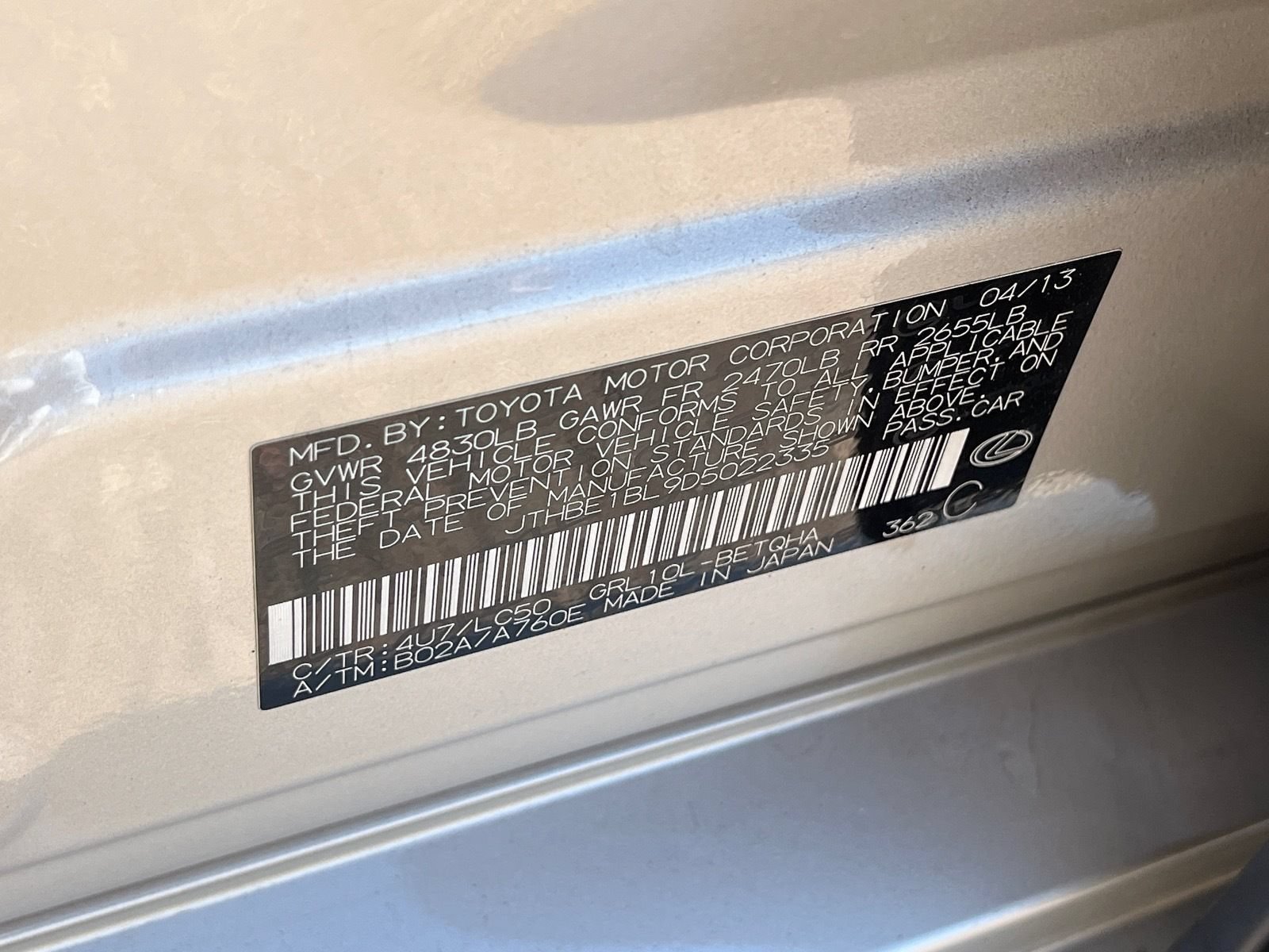 Used 2013 Lexus GS 350 w/ Premium Pkg RWD image 29