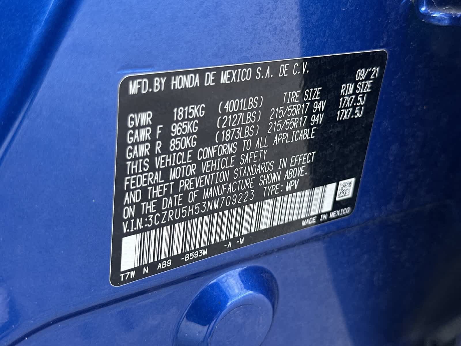 Used 2022 Honda HR-V EX image 22