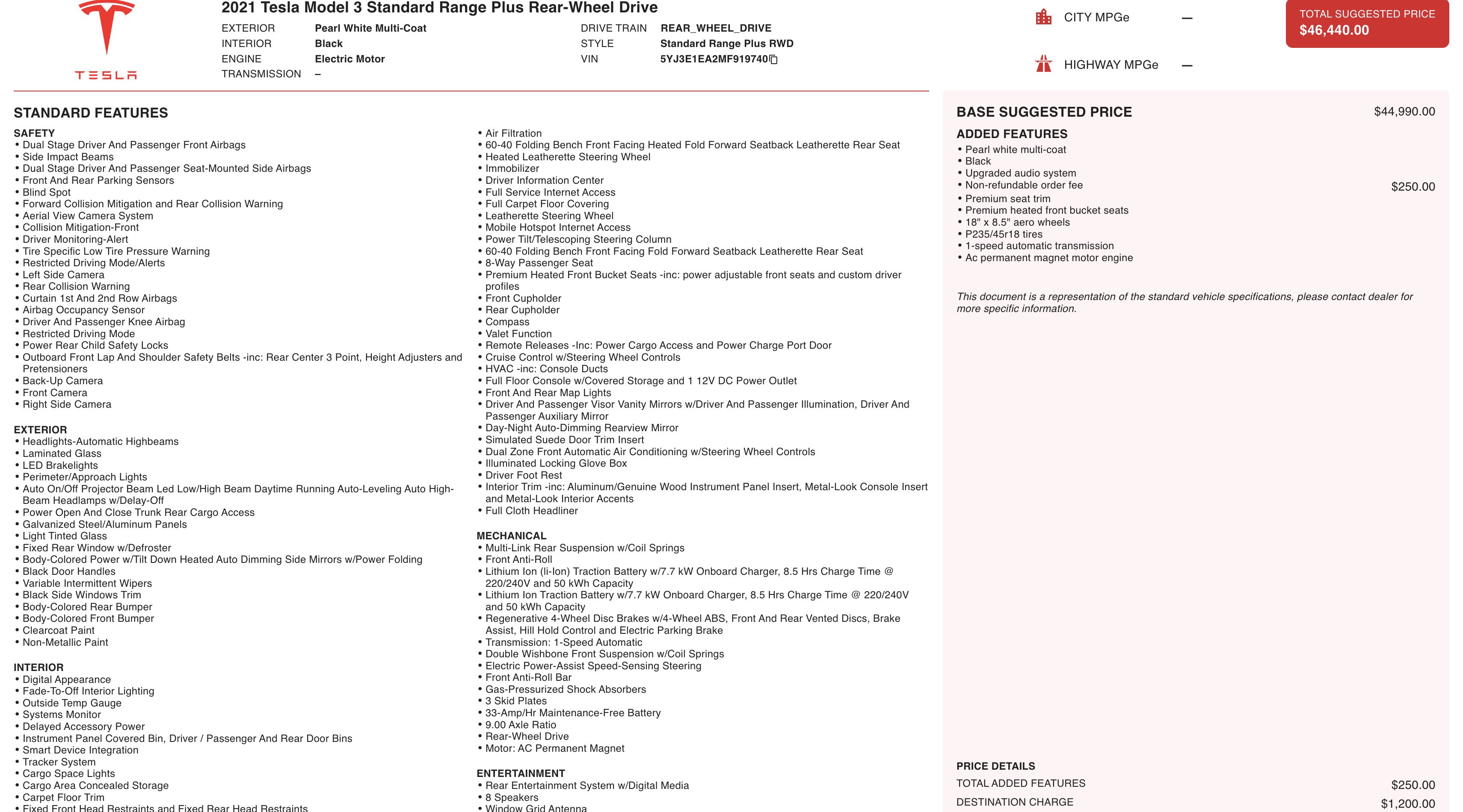 Used 2021 Tesla Model 3 Standard Range Plus image 2