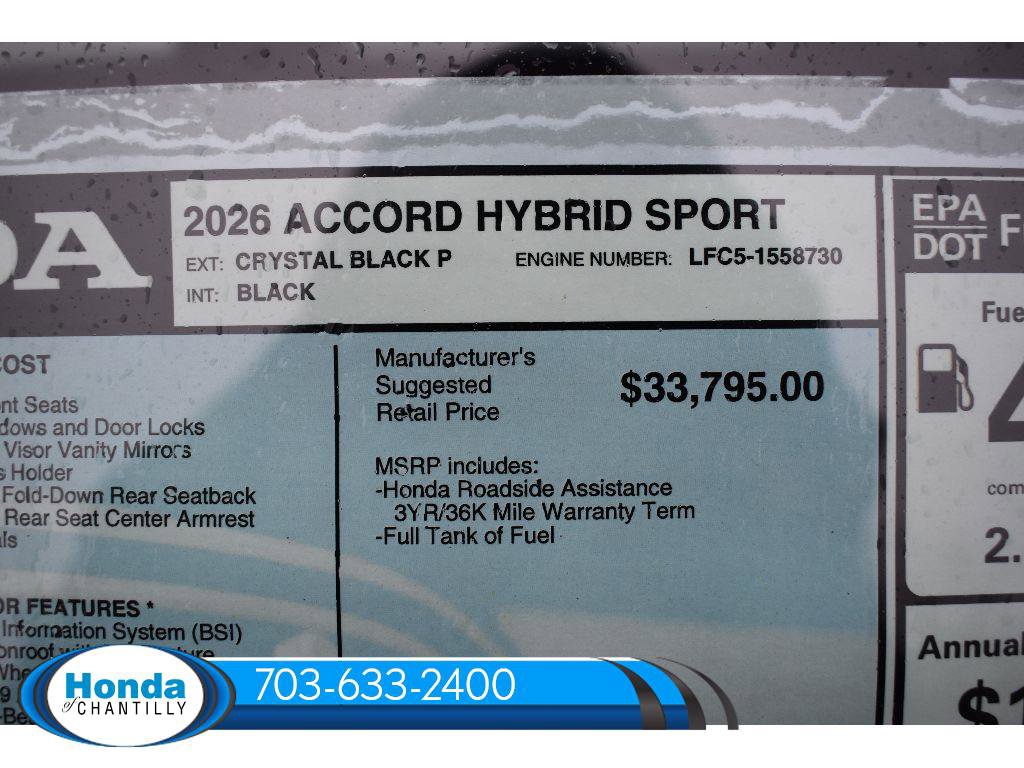 New 2026 Honda Accord Hybrid Sport image 37
