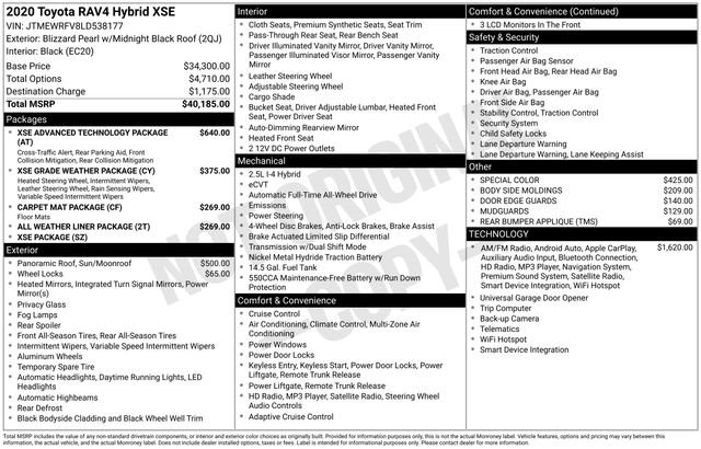 Used 2020 Toyota RAV4 XSE image 37