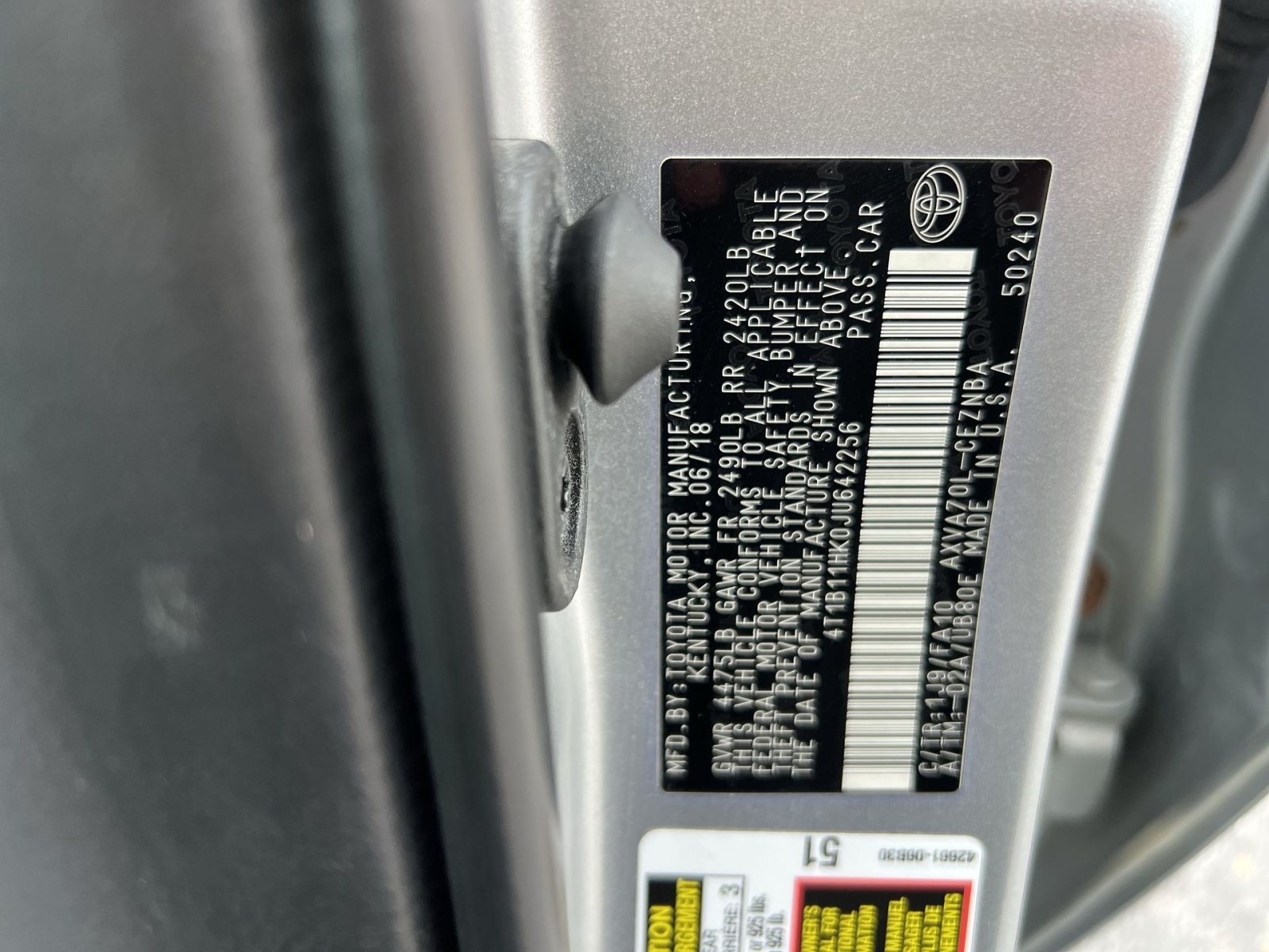 Used 2018 Toyota Camry LE FWD image 27