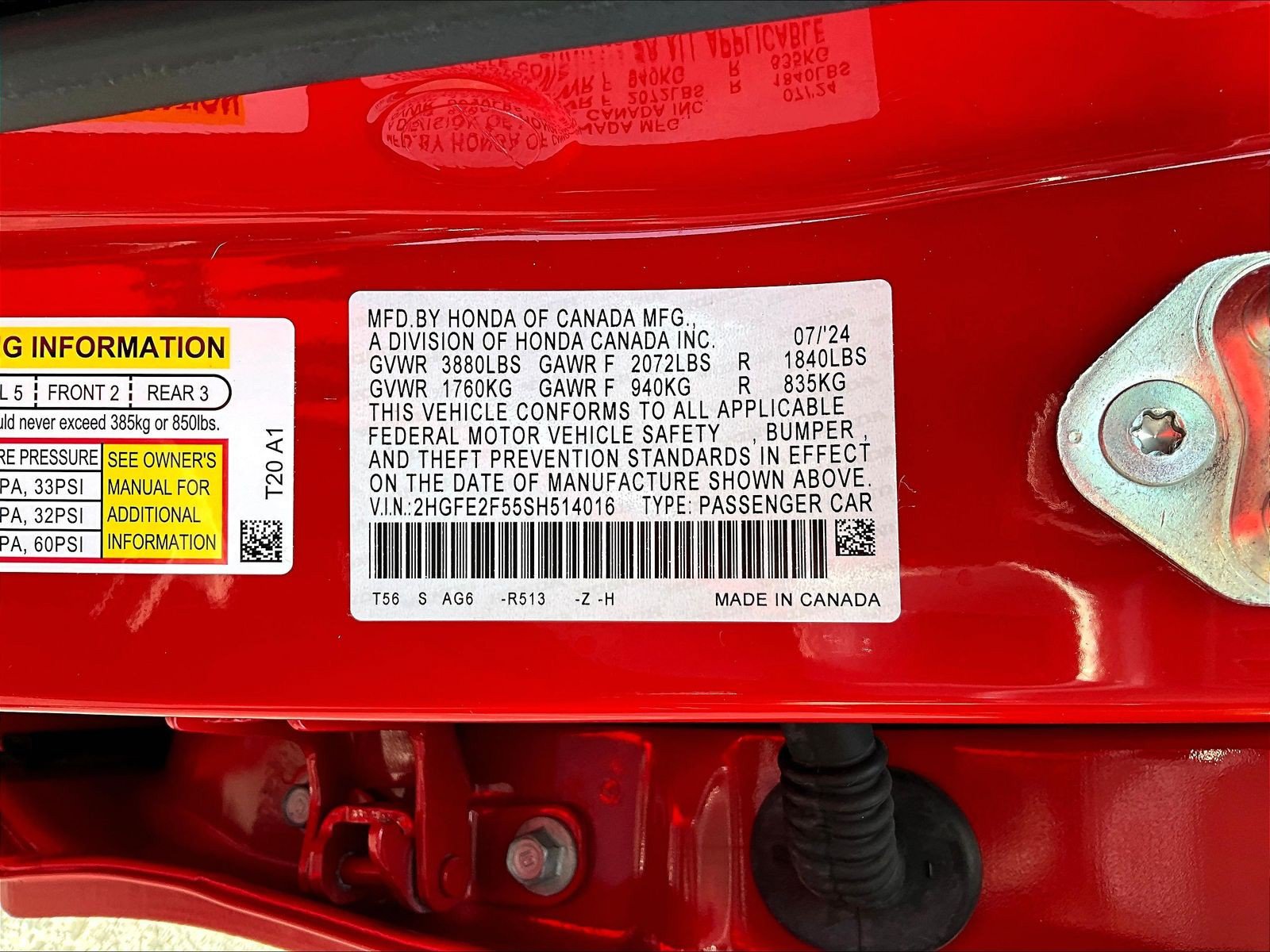 Certified 2025 Honda Civic Sport image 18