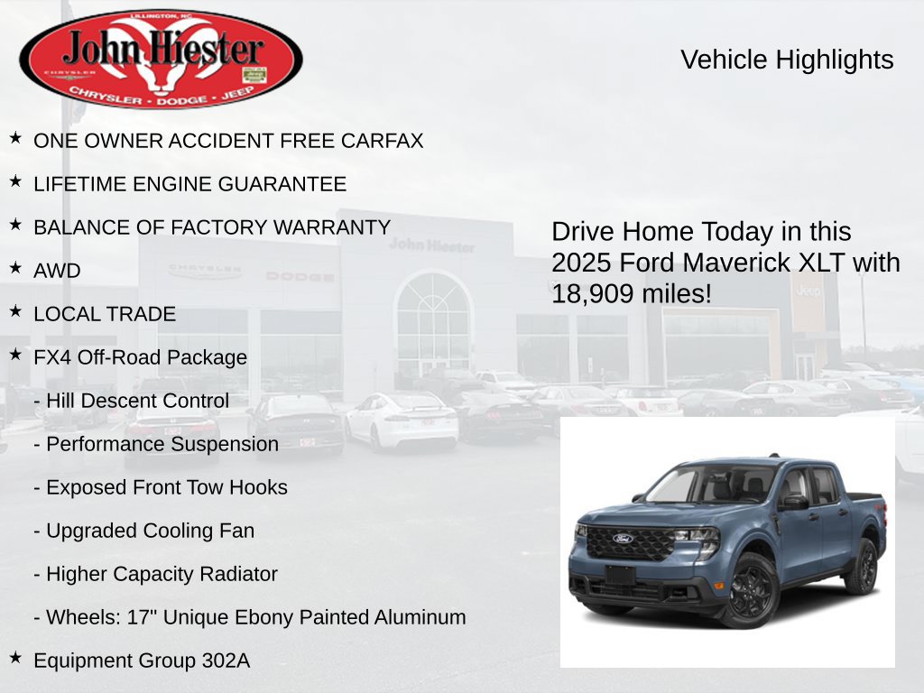 Used 2025 Ford Maverick XLT w/ XLT Luxury Package AWD/4WD image 3