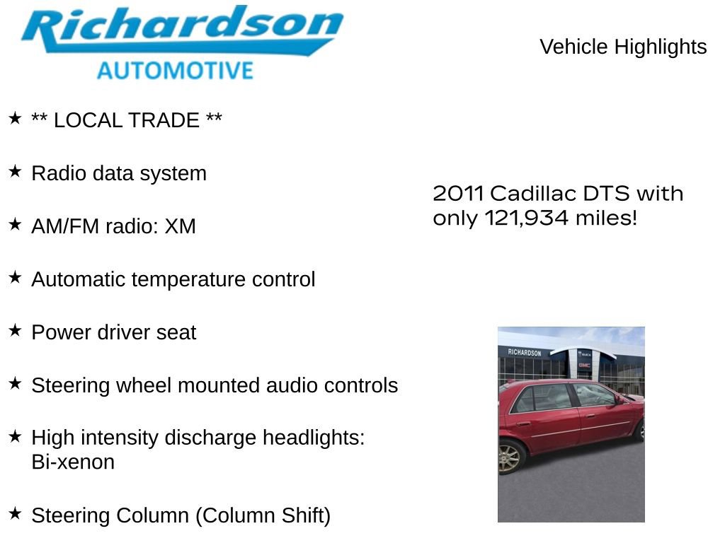 Used 2011 Cadillac DTS Luxury FWD image 11