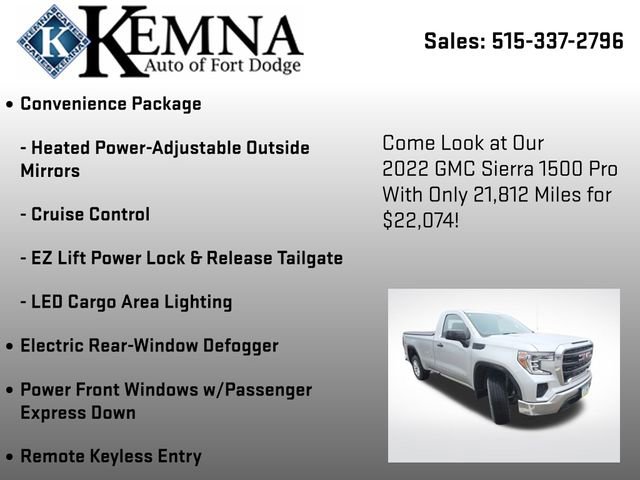 Used 2022 GMC Sierra 1500 Pro w/ Convenience Package image 19