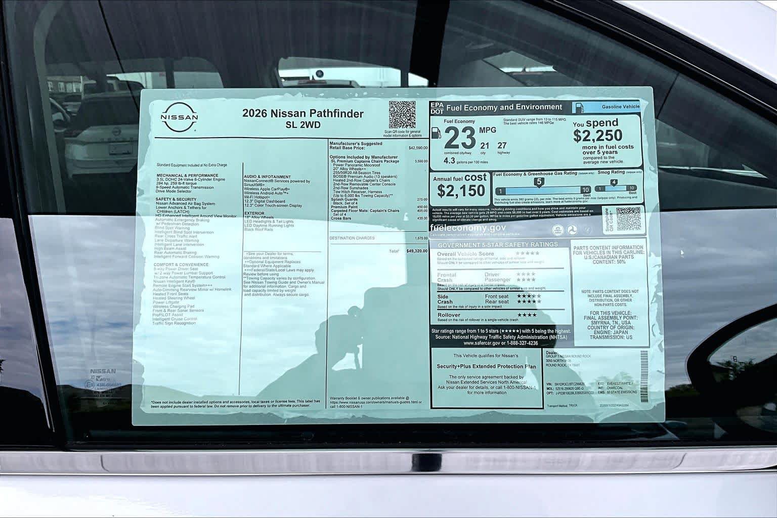 New 2026 Nissan Pathfinder SL FWD image 19