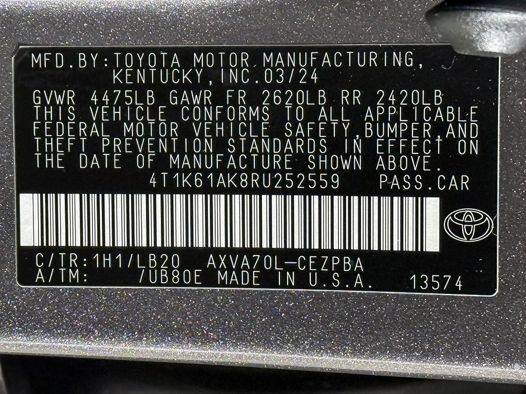 Used 2024 Toyota Camry XSE image 40