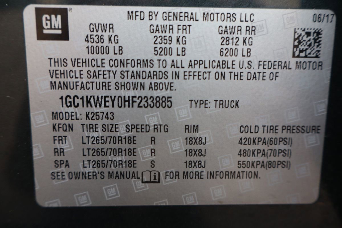 Used 2017 Chevrolet Silverado 2500 LTZ w/ Duramax Plus Package AWD/4WD image 46