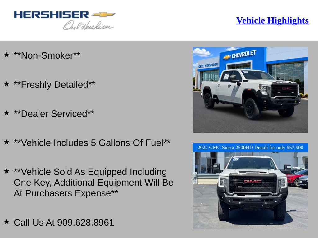 Used 2022 GMC Sierra 2500 Denali w/ Denali Ultimate Package AWD/4WD image 2