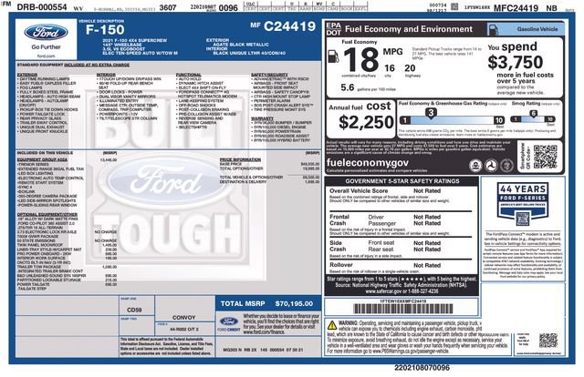 Used 2021 Ford F150 Tremor w/ Equipment Group 402A High AWD/4WD image 25