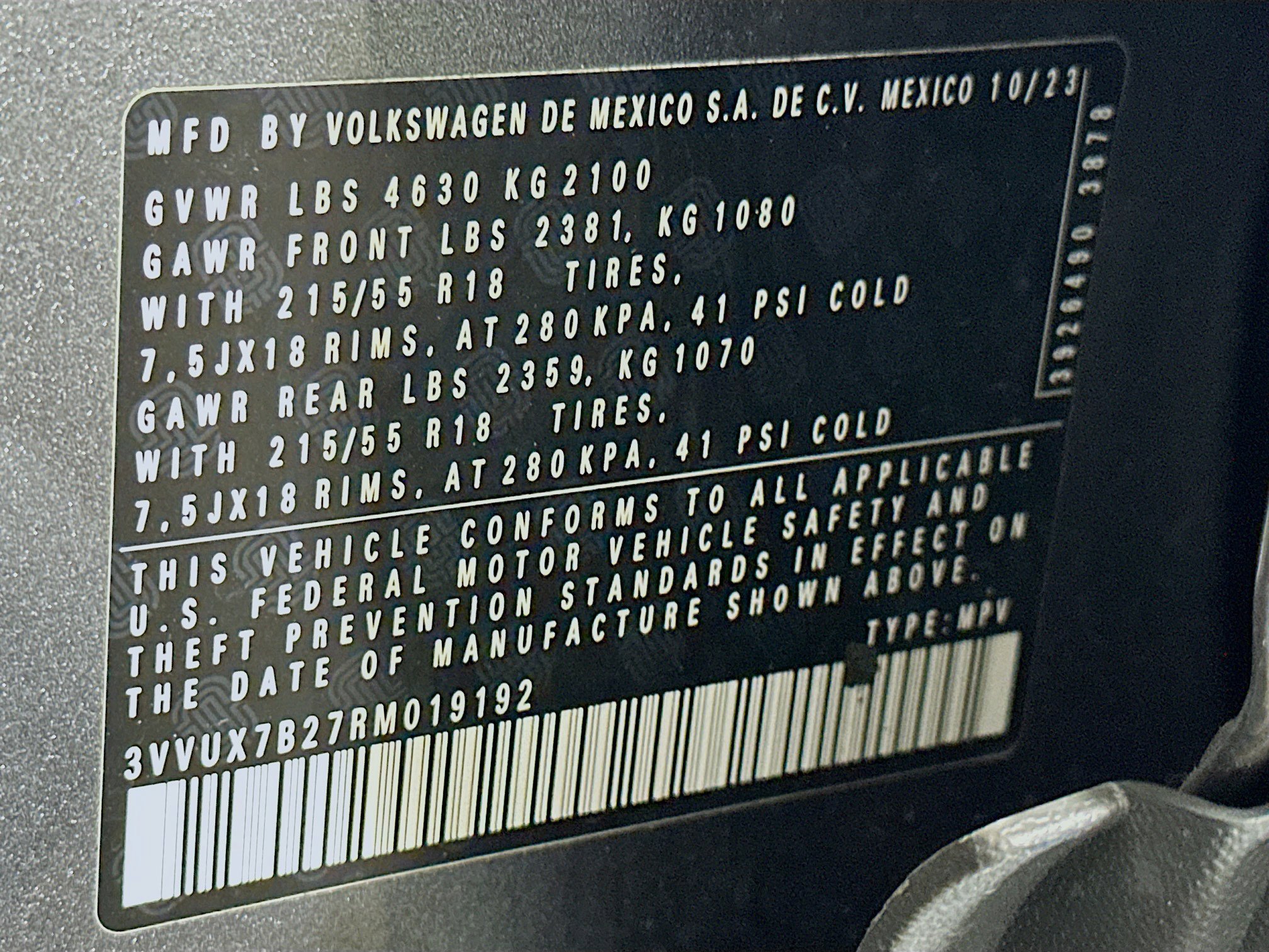 Used 2024 Volkswagen Taos SE image 12