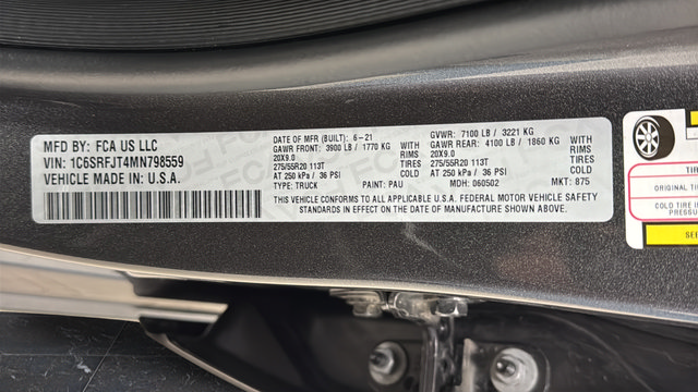 Used 2021 RAM 1500 Laramie AWD/4WD image 38