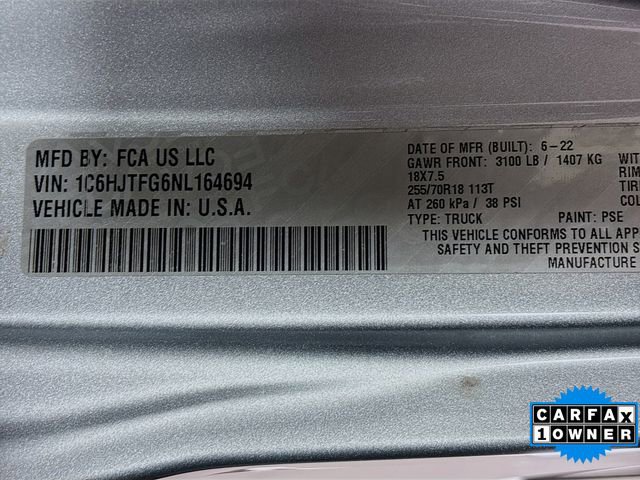 Used 2022 Jeep Gladiator Overland w/ Popular Equipment Package image 31