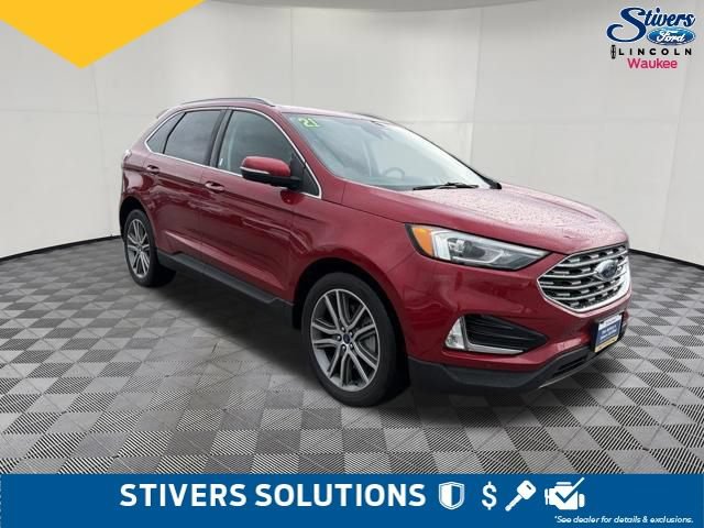 Certified 2021 Ford Edge Titanium w/ Class II Trailer Tow Package AWD/4WD image 3