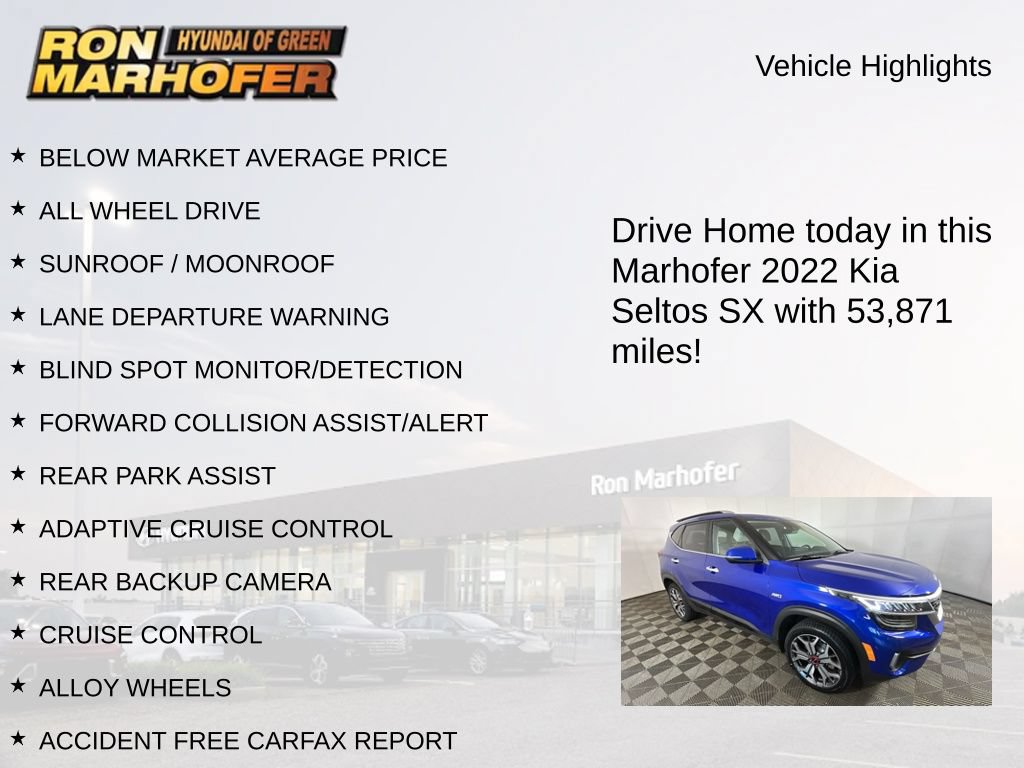 Used 2022 Kia Seltos SX w/ Sunroof Package AWD/4WD image 15