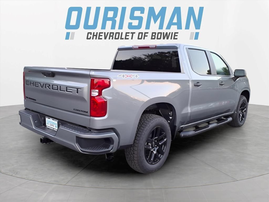 New 2026 Chevrolet Silverado 1500 Custom w/ Turbomax Blackout Package AWD/4WD image 3