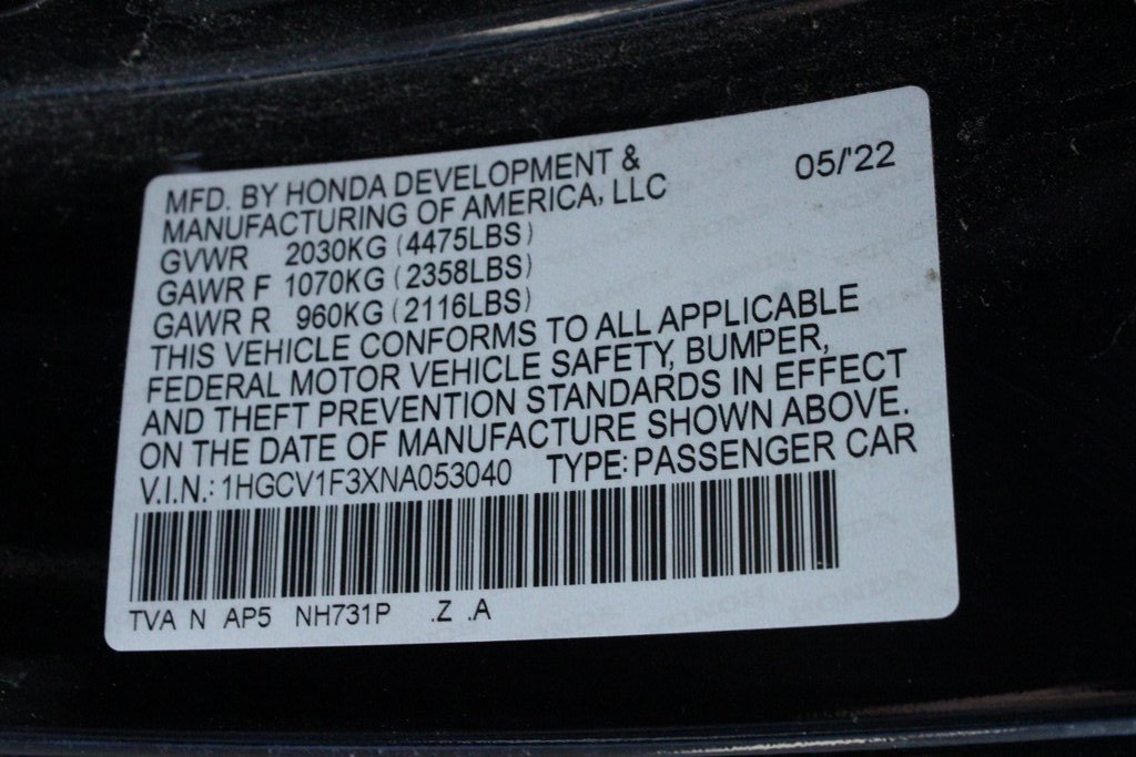 Used 2022 Honda Accord Sport image 61