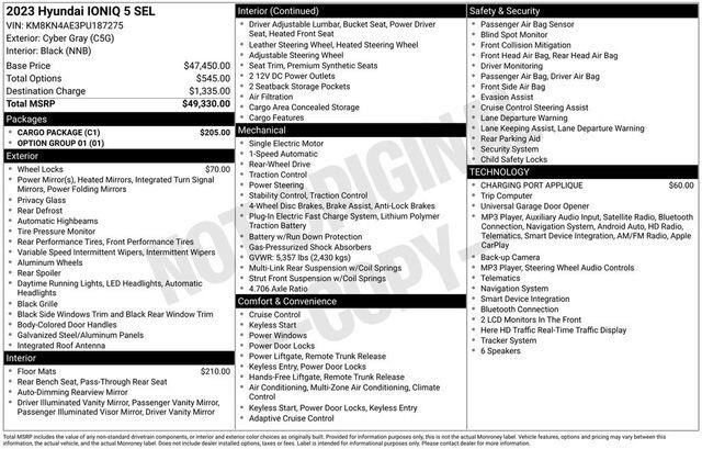Used 2023 Hyundai Ioniq 5 SEL w/ Cargo Package RWD image 20