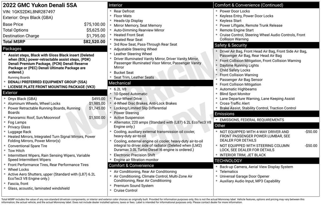 Used 2022 GMC Yukon Denali image 64