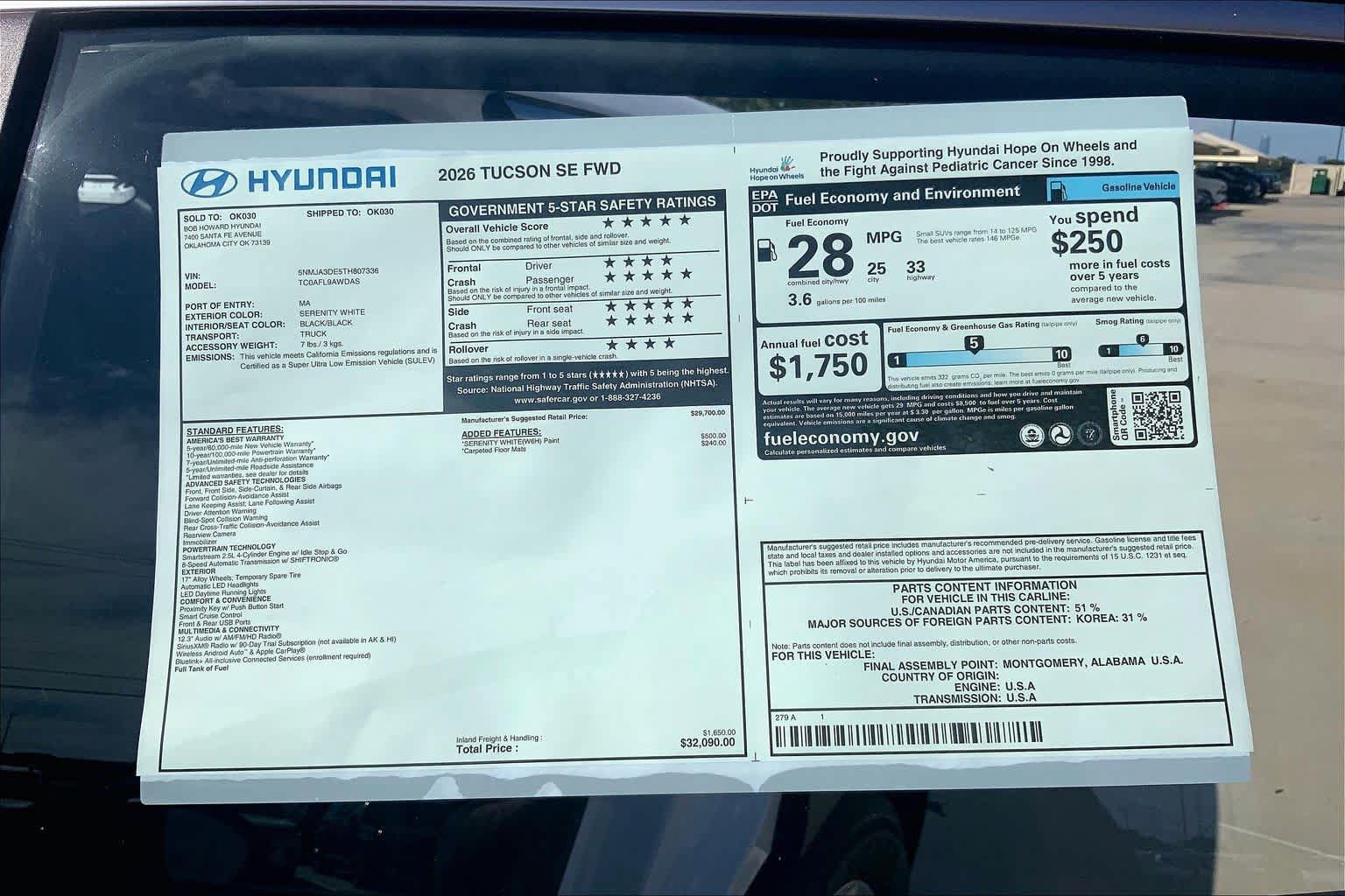 New 2026 Hyundai Tucson SE FWD image 18