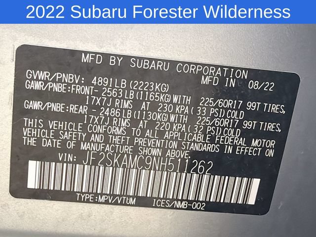Used 2022 Subaru Forester Wilderness AWD/4WD image 22