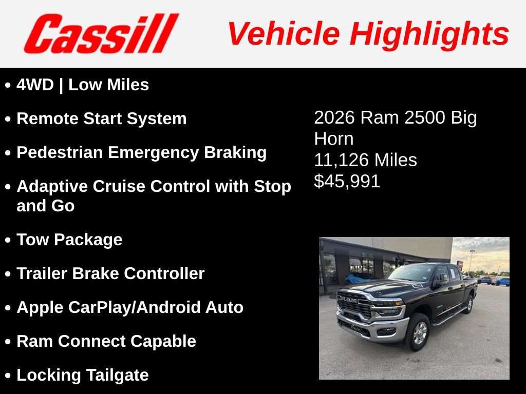 Used 2026 RAM 2500 Big Horn AWD/4WD image 3