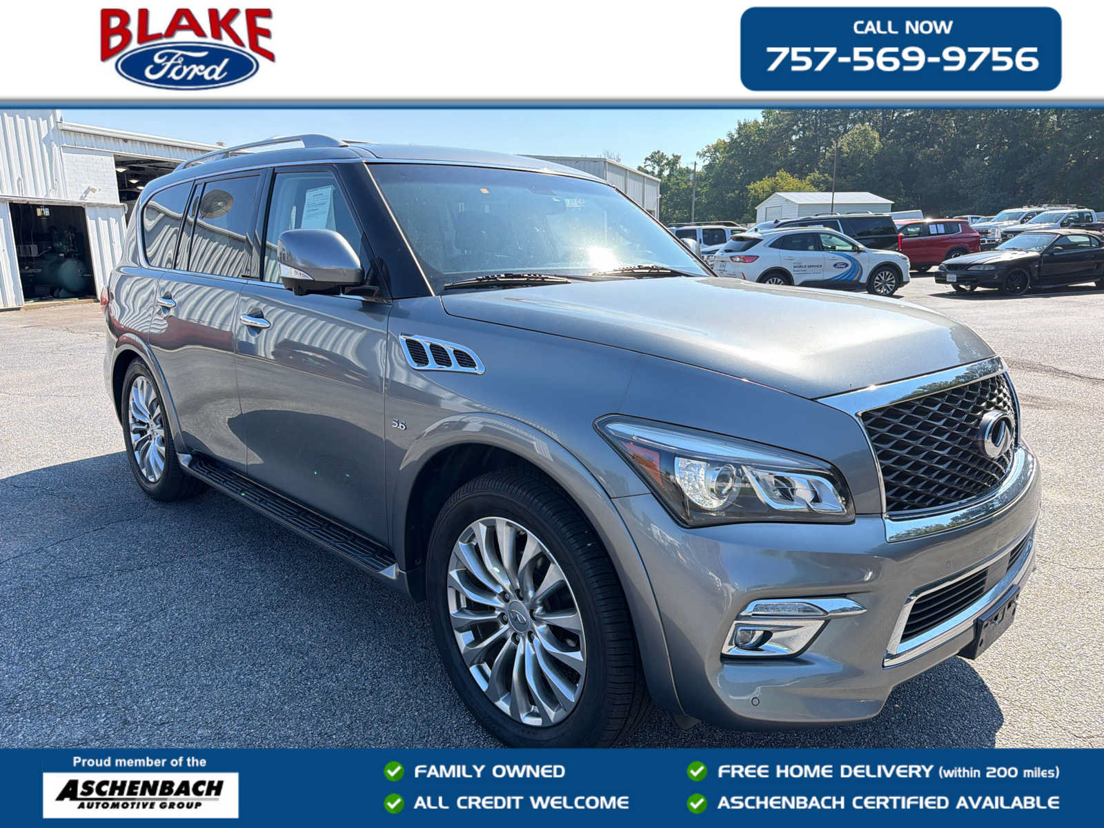 Used 2016 INFINITI QX80 4WD w/ 22" Wheel Package