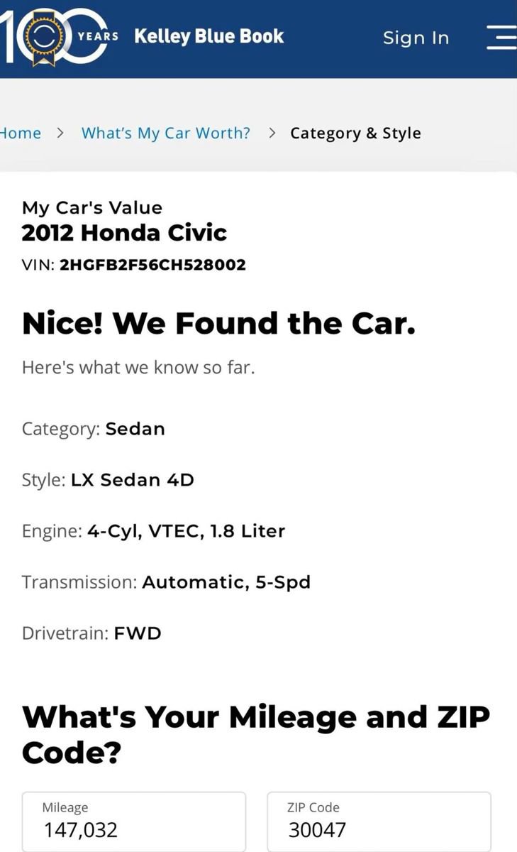 Used 2012 Honda Civic LX image 3