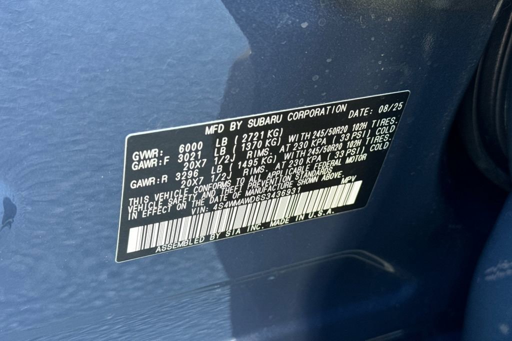 Used 2025 Subaru Ascent Bronze Edition w/ Onyx Package image 34