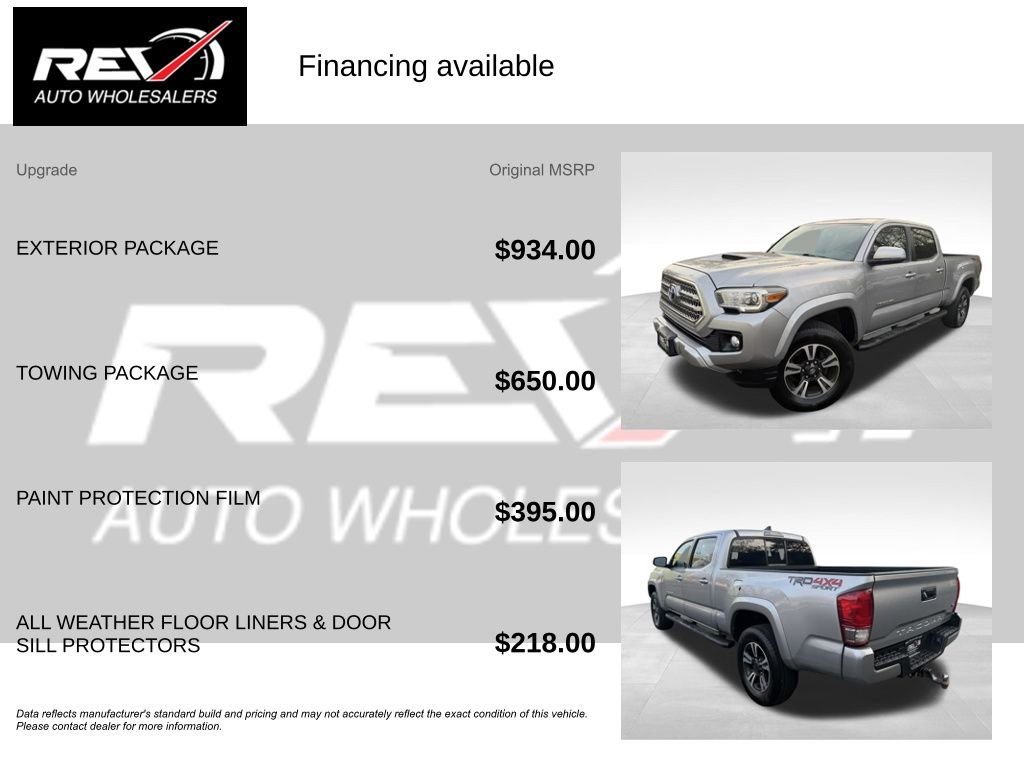 Used 2016 Toyota Tacoma TRD Sport w/ Exterior Package AWD/4WD image 6