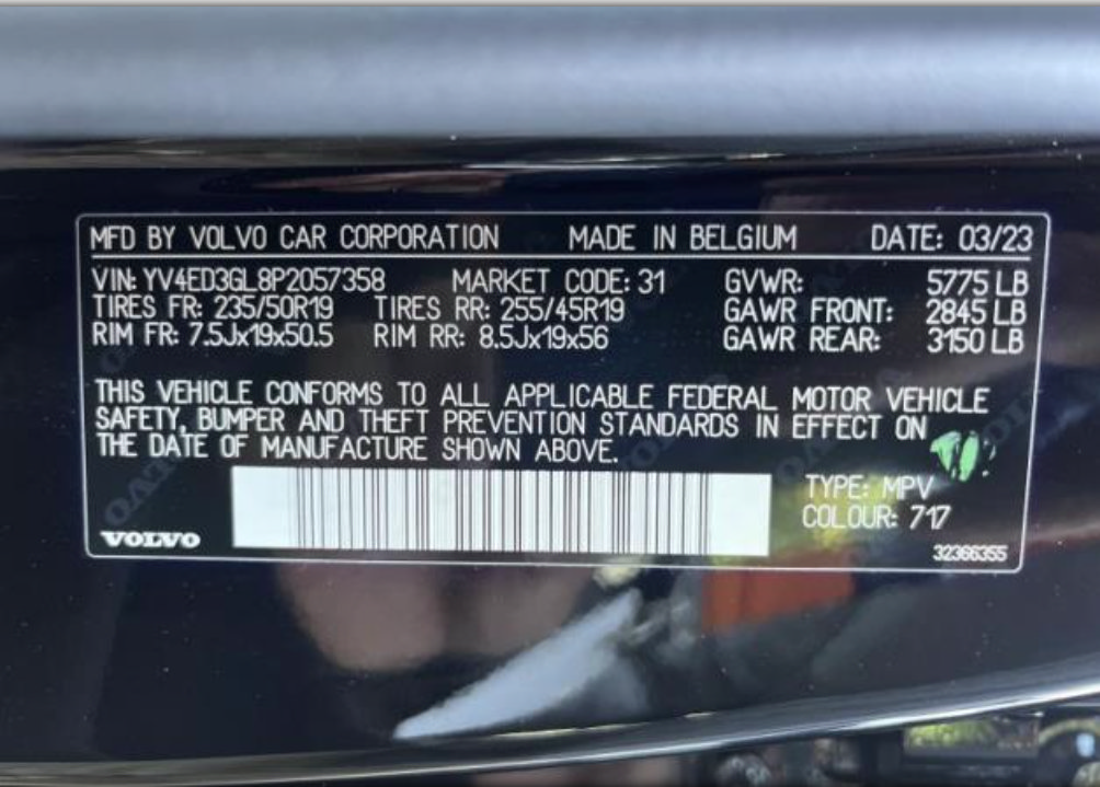 Certified 2023 Volvo C40 P8 Recharge Plus w/ Protection Package Premier AWD/4WD image 15