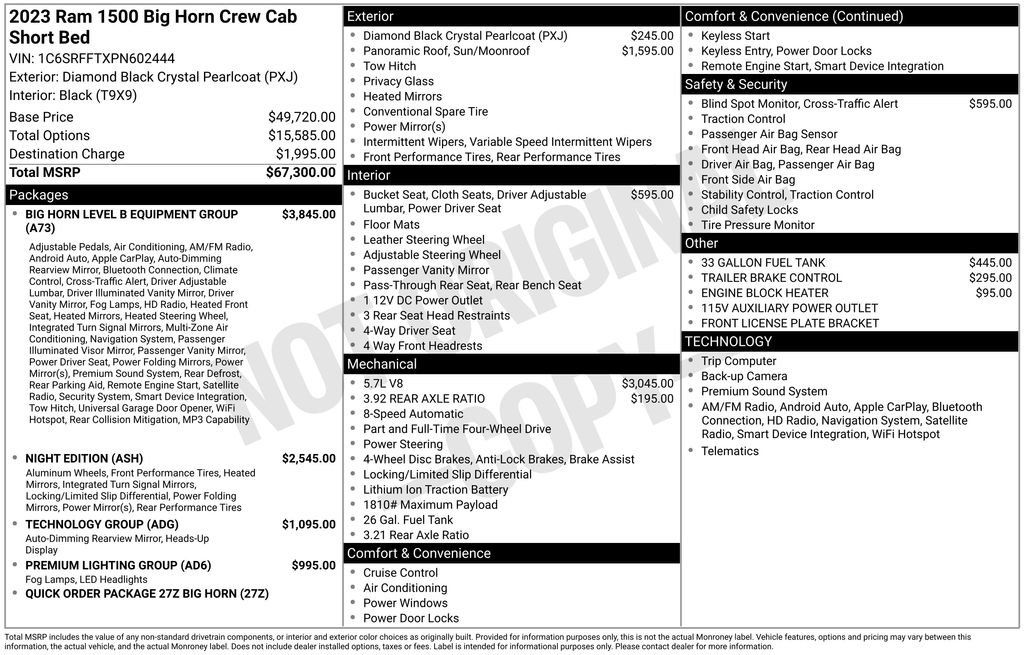Used 2023 RAM 1500 Big Horn image 17