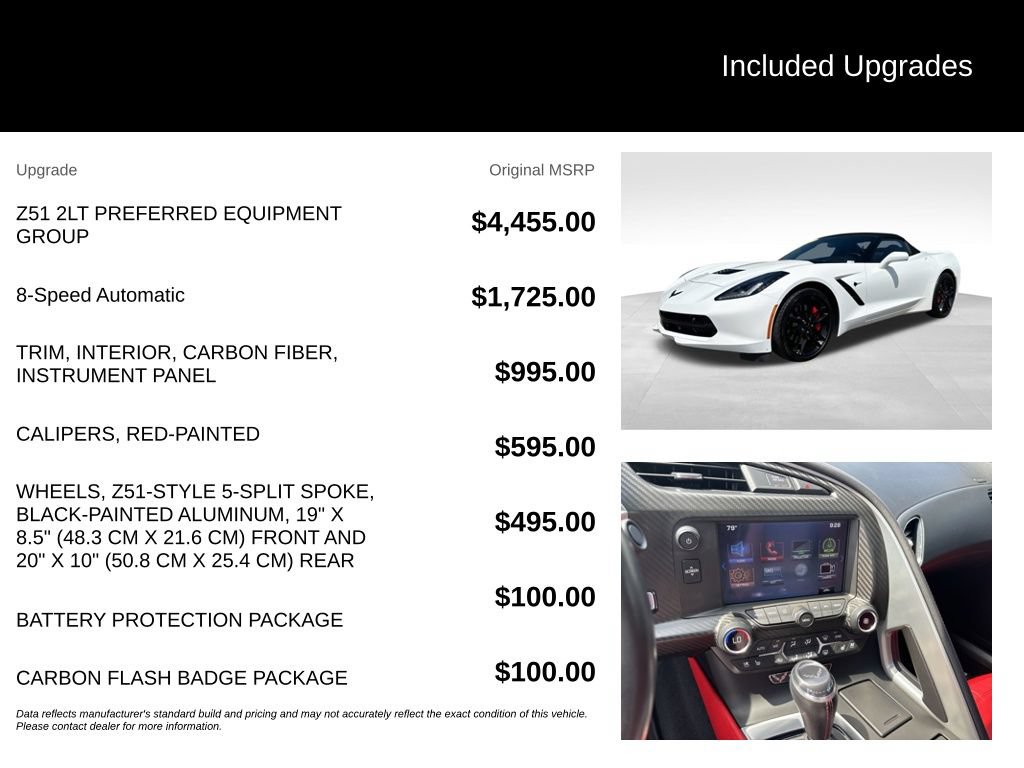 Used 2017 Chevrolet Corvette Stingray Convertible RWD image 7