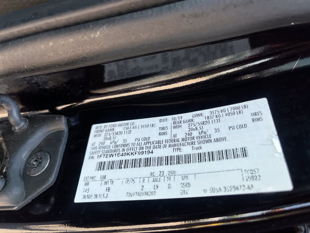 Used 2019 Ford F150 XLT w/ Equipment Group 302A Luxury AWD/4WD image 31