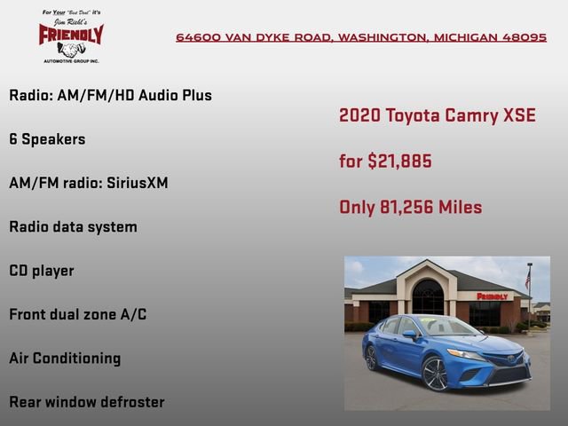 Used 2020 Toyota Camry XSE image 5