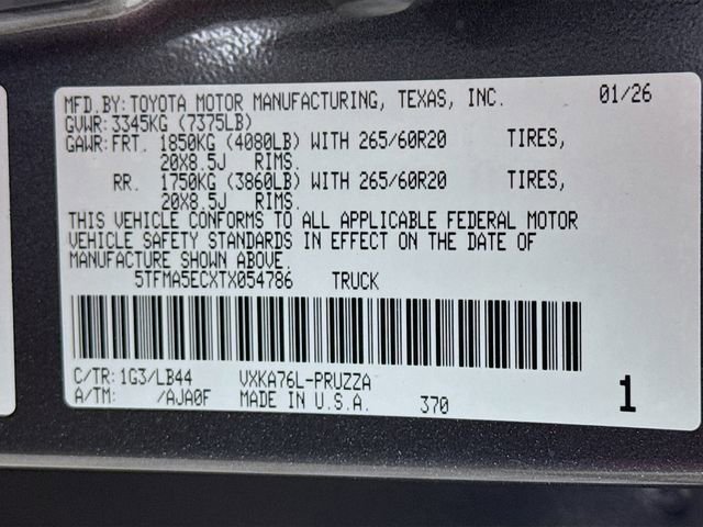 New 2026 Toyota Tundra 1794 Edition AWD/4WD image 17