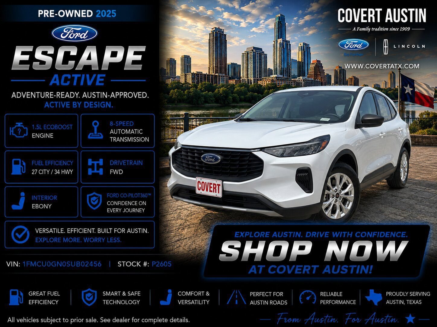 Certified 2025 Ford Escape Active FWD image 1
