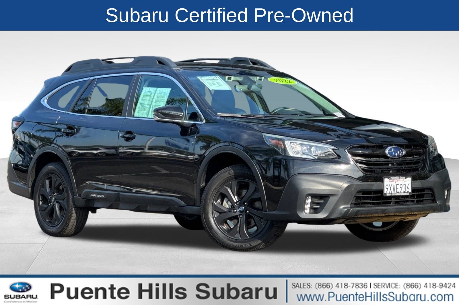 Certified 2022 Subaru Outback Onyx Edition XT AWD/4WD image 1