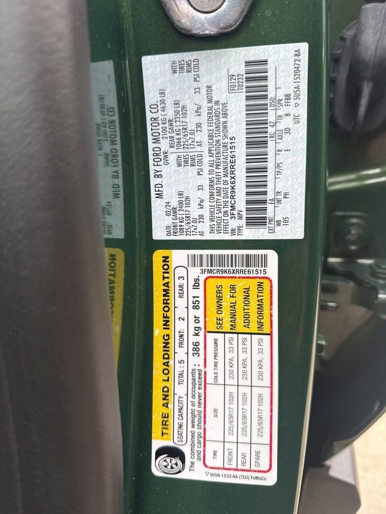 Used 2024 Ford Bronco Sport Free Wheeling w/ Convenience Package image 62