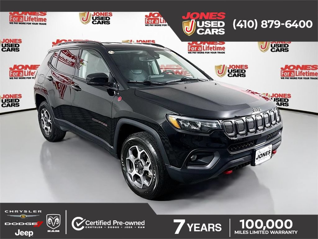 Used 2022 Jeep Compass Trailhawk w/ Trailhawk Convenience Group AWD/4WD image 1