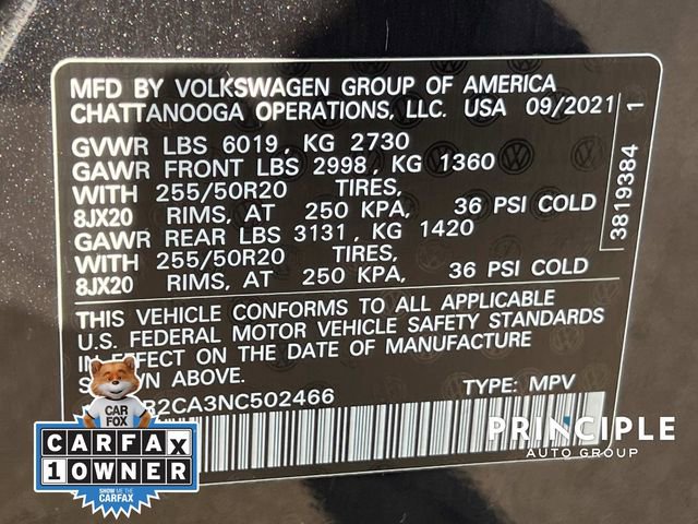 Used 2022 Volkswagen Atlas SEL R-Line AWD/4WD image 40