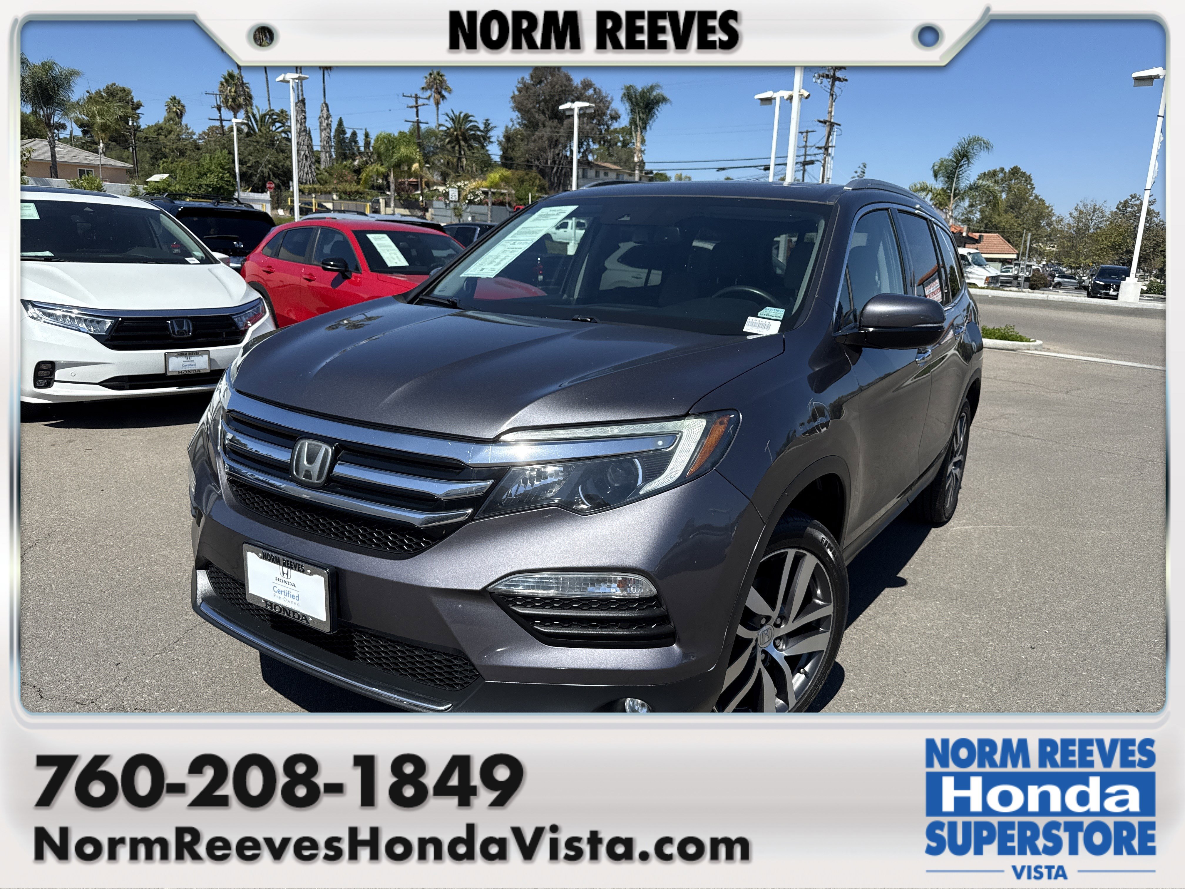 Certified 2017 Honda Pilot Touring