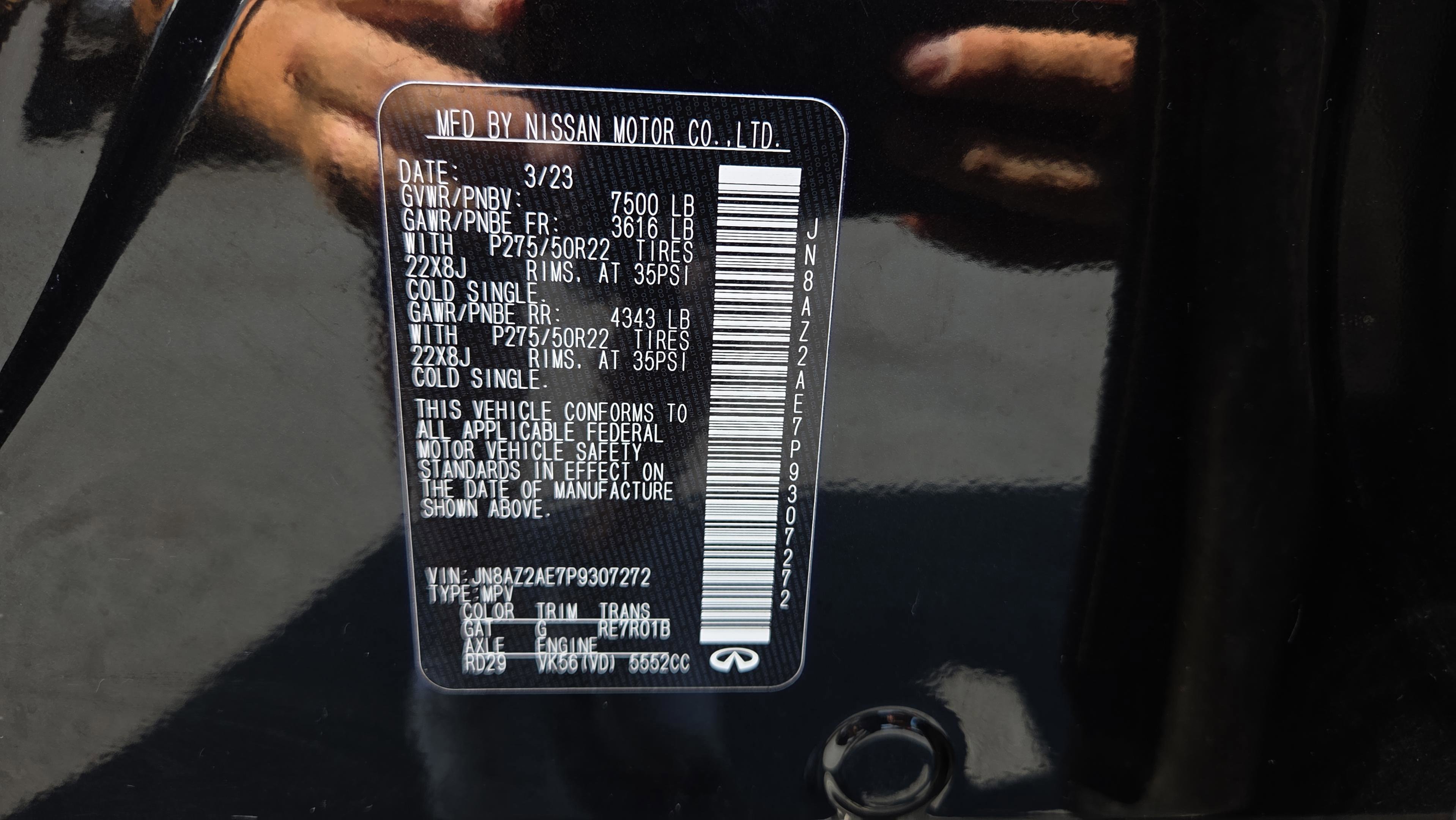 Used 2023 INFINITI QX80 Premium Select w/ Cargo Package image 39