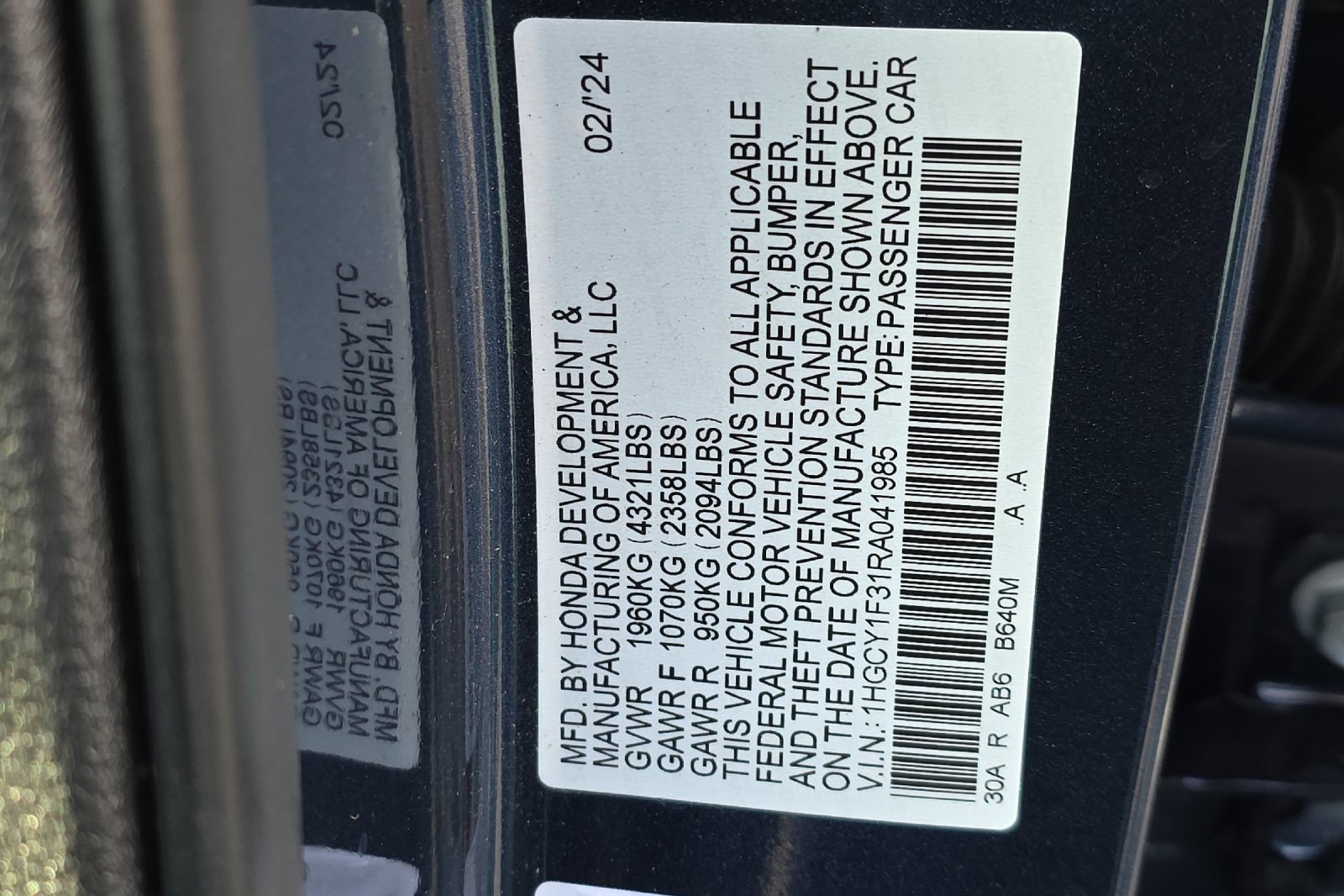 Used 2024 Honda Accord EX image 30