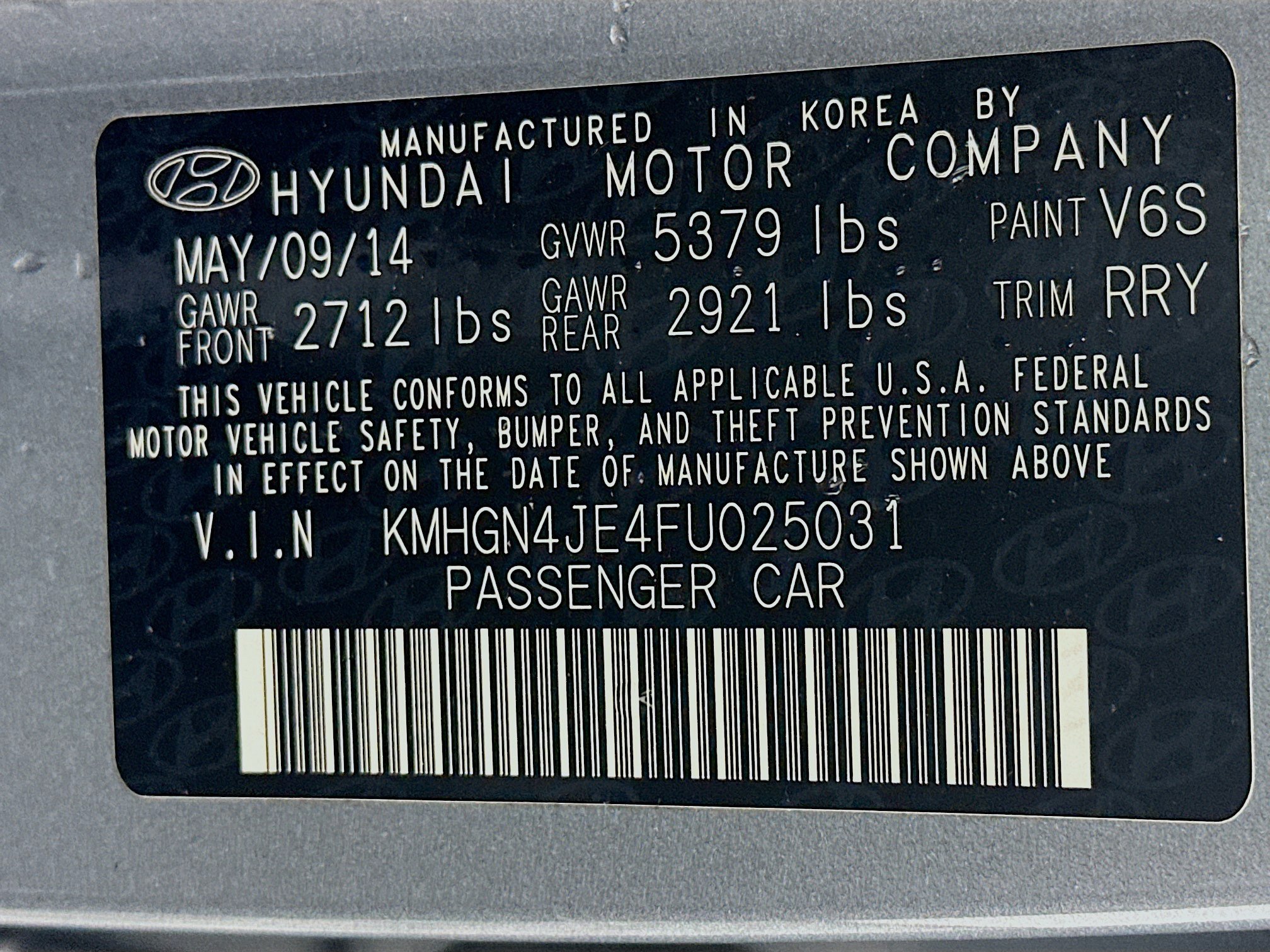 Used 2015 Hyundai Genesis 3.8 w/ Option Group 02 RWD image 12