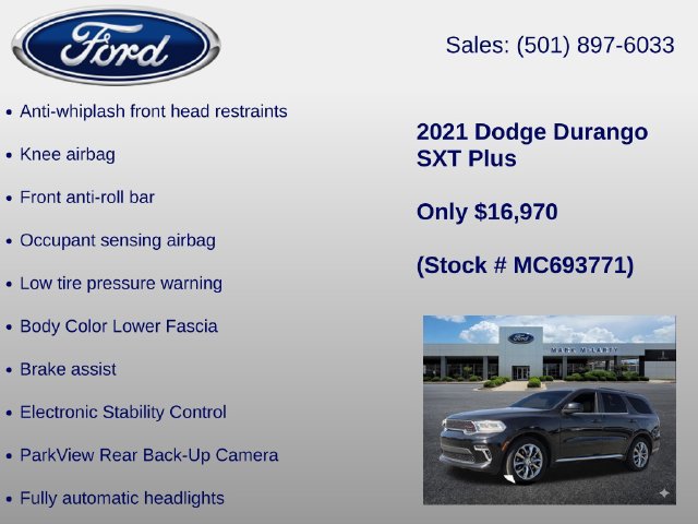 Used 2021 Dodge Durango SXT RWD image 31